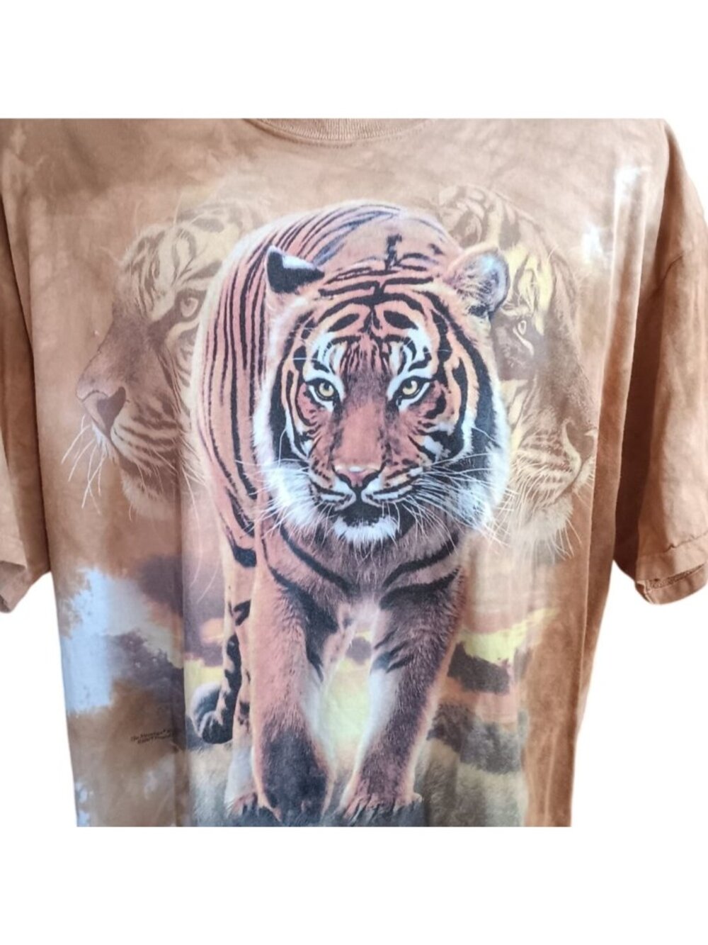 Tiger Tie-Dye AOP XL Men's T-shirt The Mountain 2009 Gildan Ultra Cotton